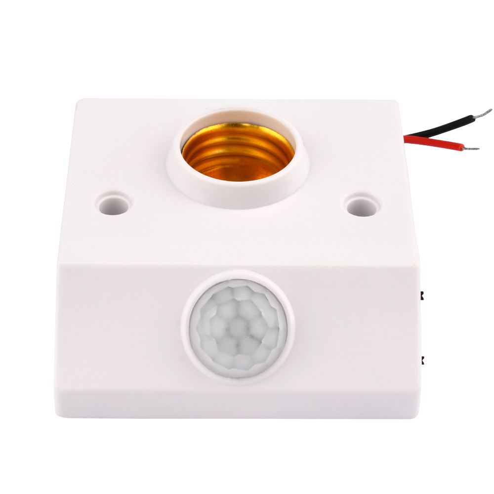 Automatisch Menselijk Lichaam Infrarood Ir Sensor Lamphouder 110-240V E27 Basis Led Lamp Pir Bewegingsdetector Wandlamphouder Socket