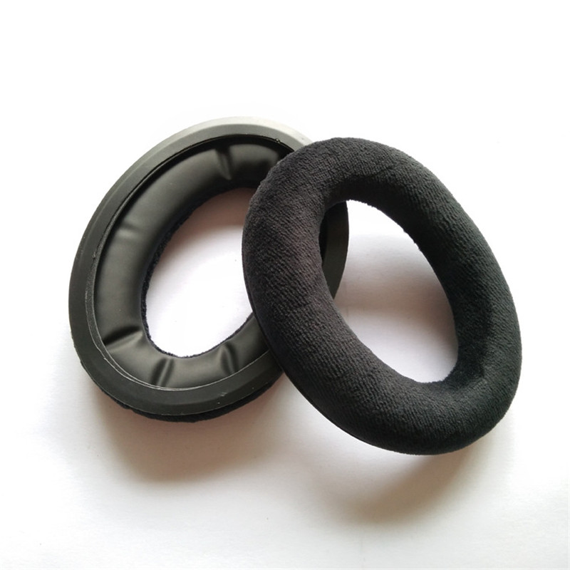 Almohadillas de repuesto para auriculares Sennheiser HD 515 518 555 595 558, piezas de auriculares, cojín de cuero, orejera de terciopelo, funda para auriculares