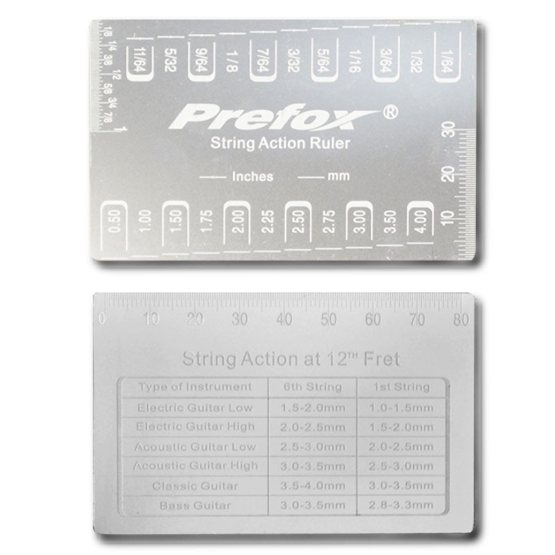 1pc Guitar String Action Gauge String Pitch Ruler Measuring Tool for Bass Classical Electric Acoustic Guitar Tools Parts Rulers