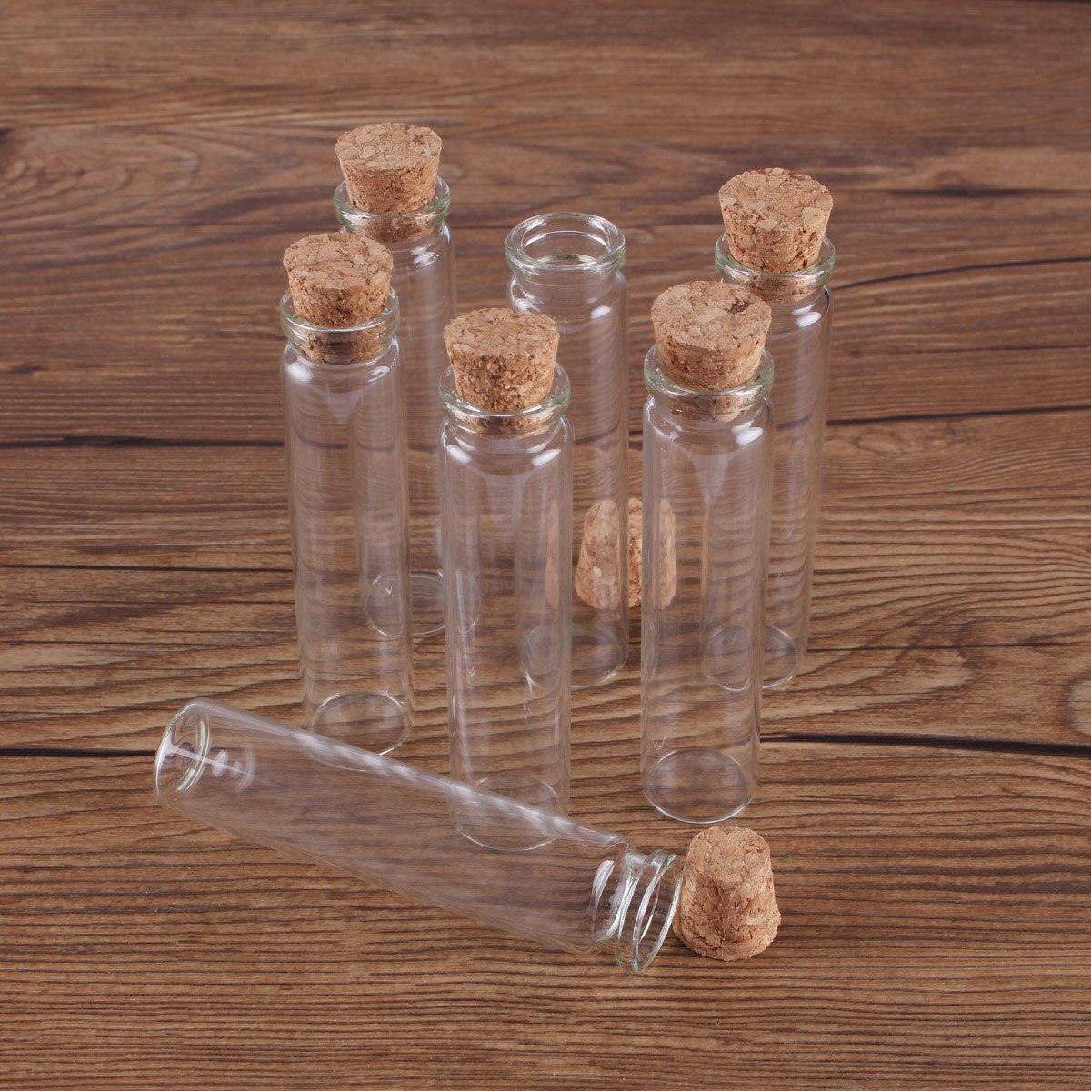 10 pezzi 13ml 18*80*12.5mm bottiglie di vetro trasparente con tappo di sughero bottiglie vuote vasetti bottiglie di vetro che desiderano bottiglie