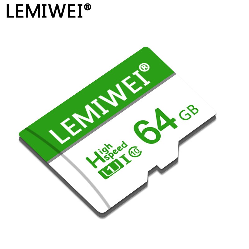 Lemiwei Memory Card 64GB 32GB 16GB 8GB With Adapter Trans Flash Card High Speed TF Card Compatible With Phone