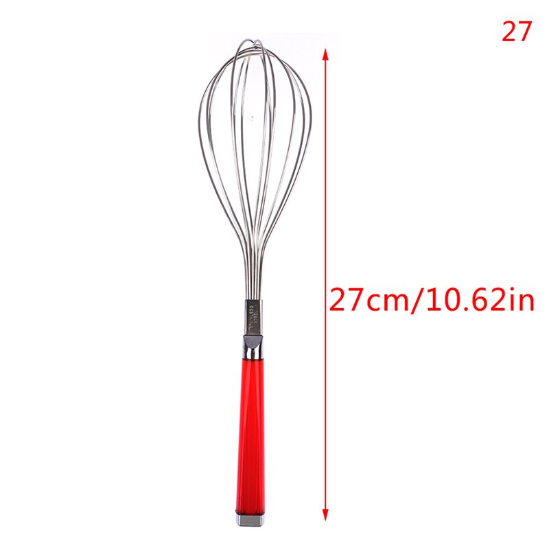 1 stuk roestvrijstalen handgarde mixer ei melk garde keuken kookgereedschap: 27cm