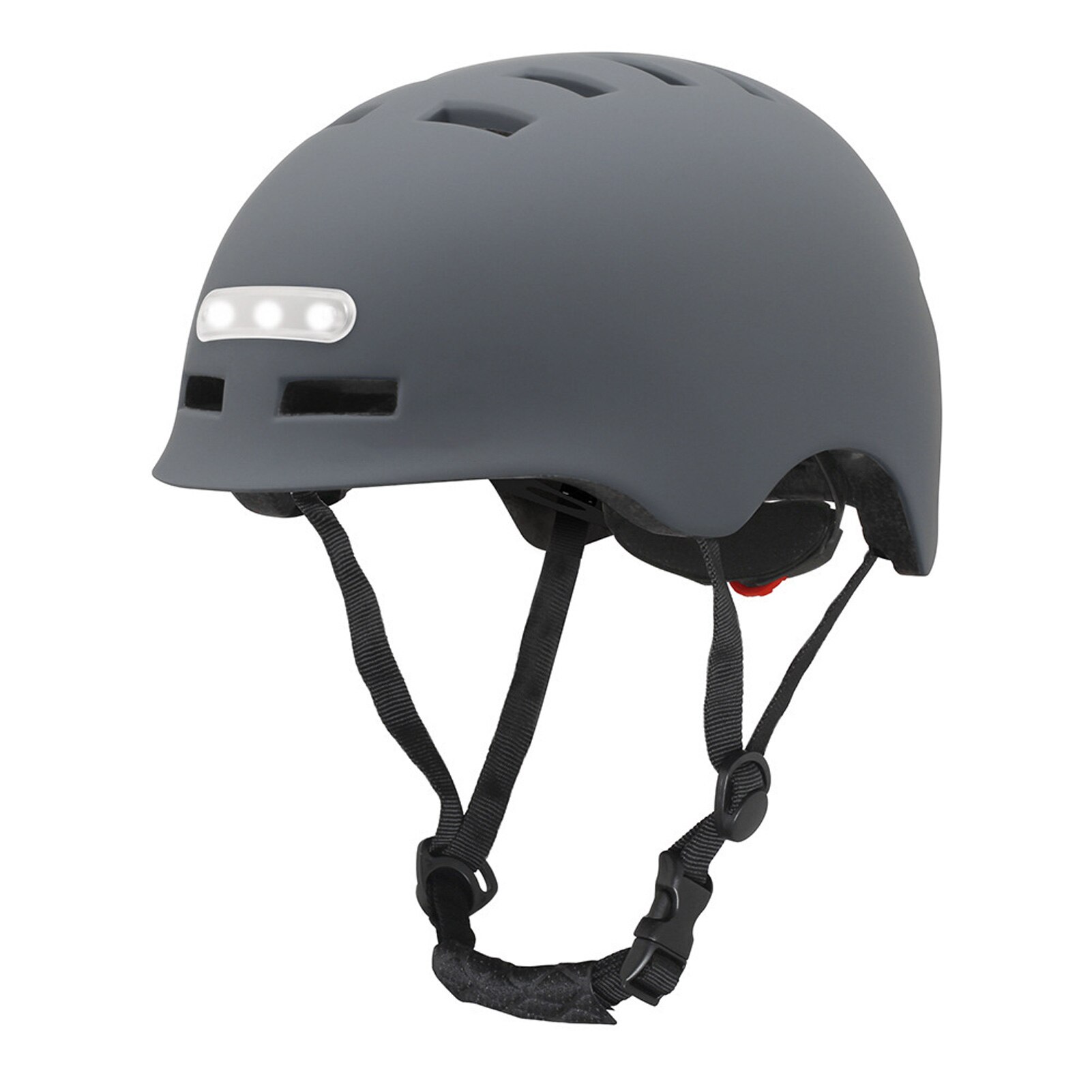 Sport Fahrrad Reiten Helm Integral- geformten Freizeit Hütte mit Vorne Hinten Lichter Professionelle alle-Terrain Fahrrad Sport Helme: grau