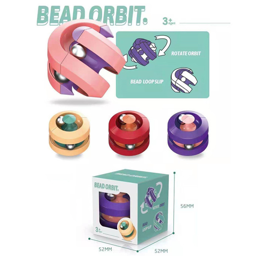 Fidget Toys Bead Orbit Fidget Toys Relieve Stress Metal Pinball Puzzle Rotating Bead Toys Relieves Stress Toy Fun