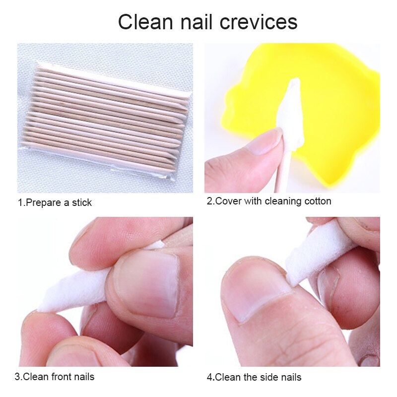 10 st träpinne nail art strass remover verktyg nagelprickande verktyg för nagelband pusher nagelband ta bort verktyg gafflar för naglar