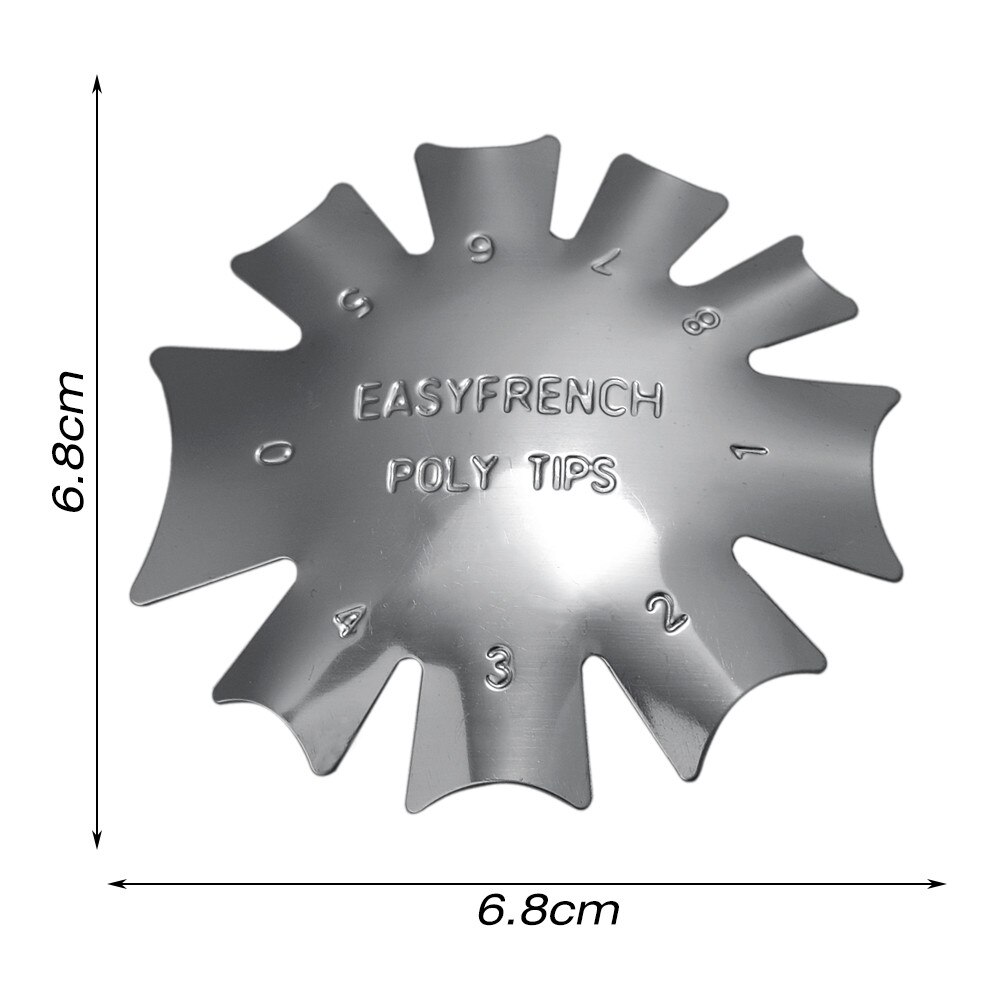 1Pc Nail DIY Easy French Line Edge Cutter Stencil Trimmer Tips Mould Plate Multi-size Manicure Nail Art Styling Tool