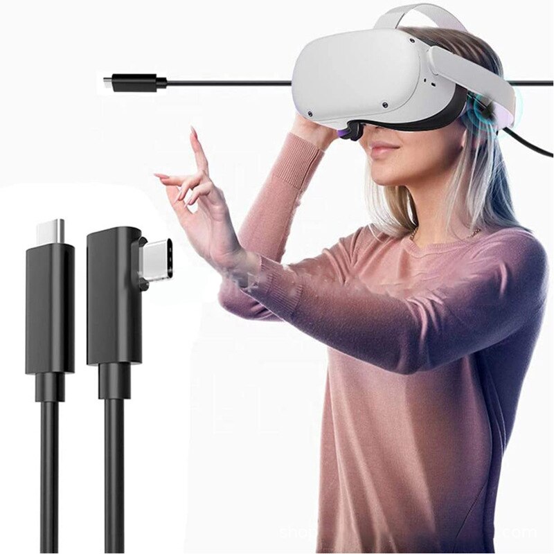 Cable USB tipo C a USB tipo C para Oculus Quest 2, accesorios de enlace, realidad Virtual, gafas VR, auriculares, casco de juego, ocho juegos