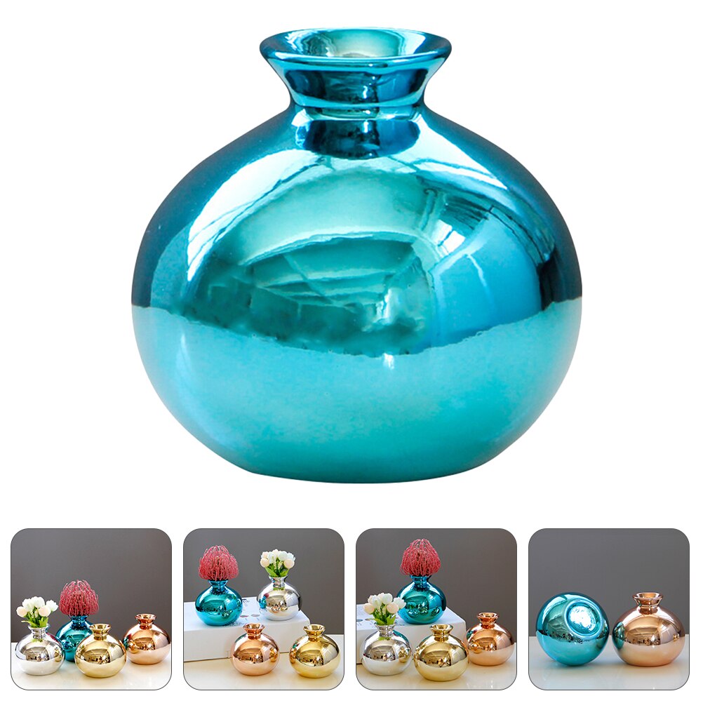 1Pc Ceramic Vase Fine Safe Nice Flower Arrangement Bottle Desktop Ornament Ceramic Flower Pot European Style Vase