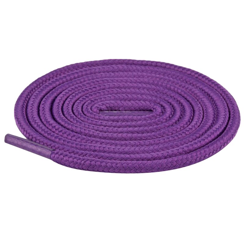 120cm lacets ronds Sneaker lacets de chaussures cordes lacets bottillons couleur unie botte de Sport dentelle chaussure athlétique ficelle 2 pièces/ensemble: dark purple