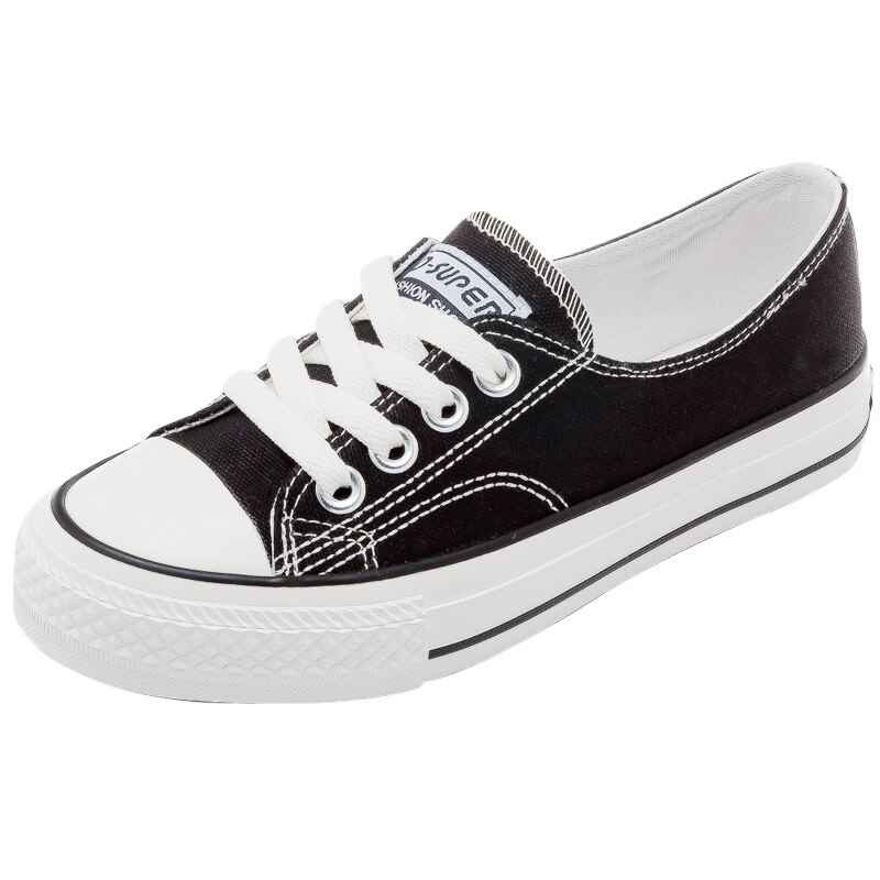 Femme chaussures été nouvelle toile peu profonde chaussures femme chaussures plates décontracté Simple femmes décontracté blanc chaussures baskets respirant