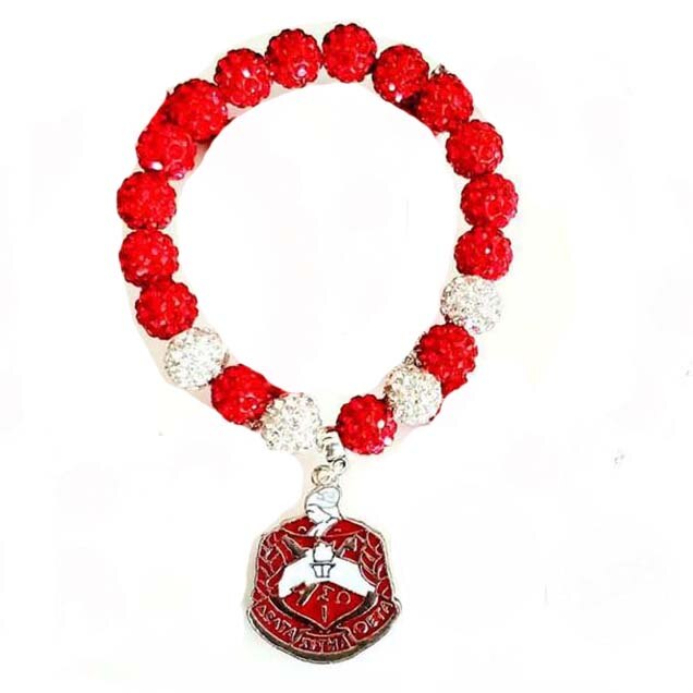 Rode Olifant Shiled Charm Strass Sieraden Crystal Kralen Charm Armbanden Voor Vrouwen: shield