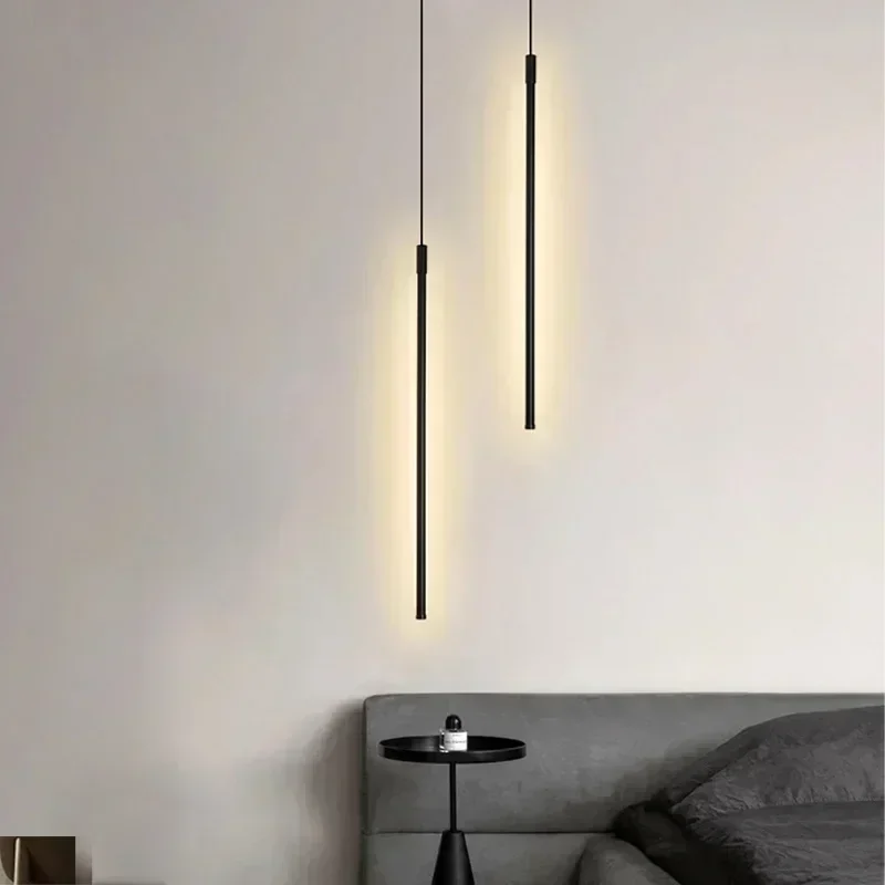 Moderna led-taklampor för sovrum sänglampa hängande bakgrundsljuskronor heminredning belysningsarmaturer lyster