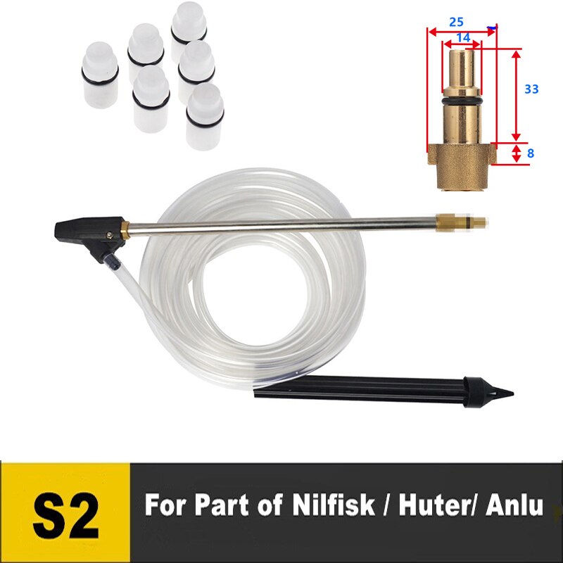 High Pressure Washer Foam Generator Soap gun Snow foam lance Car Foam Wash Water Clean Foam Sprayer for Huter Pressure Washer: Blue