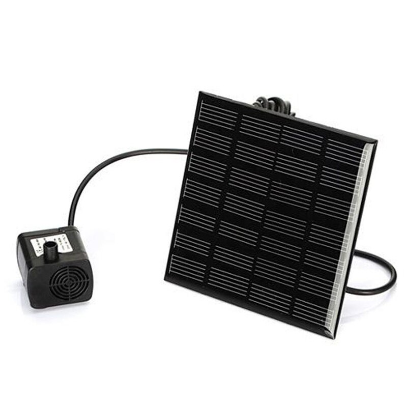 Solar Powered Panel Fountain Garden Pool Pond Submersible Water Pump Features