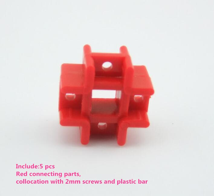 5 stks/partij K369 Vierkante Verbindingsstuk Bijpassende Fix Verlenging DIY Speelgoed Onderdelen Rusland