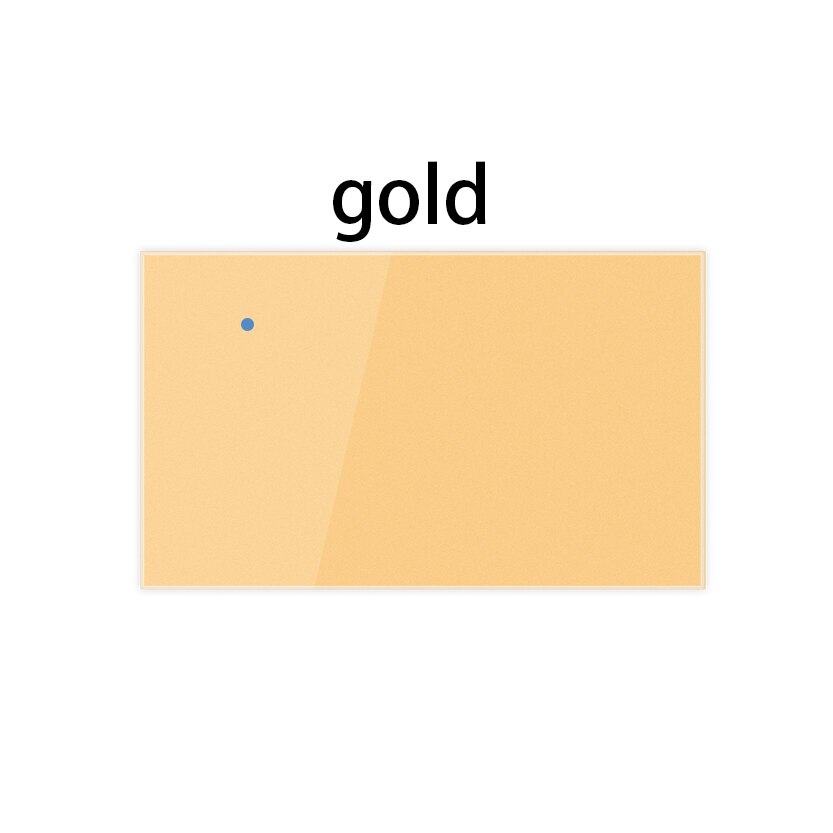 1 2 3 4 Gang 2 way WiFi touch switch AC 85v 220v wall Light Switch,US Standard wireless smart home switch: gold-SY / 3 Gang