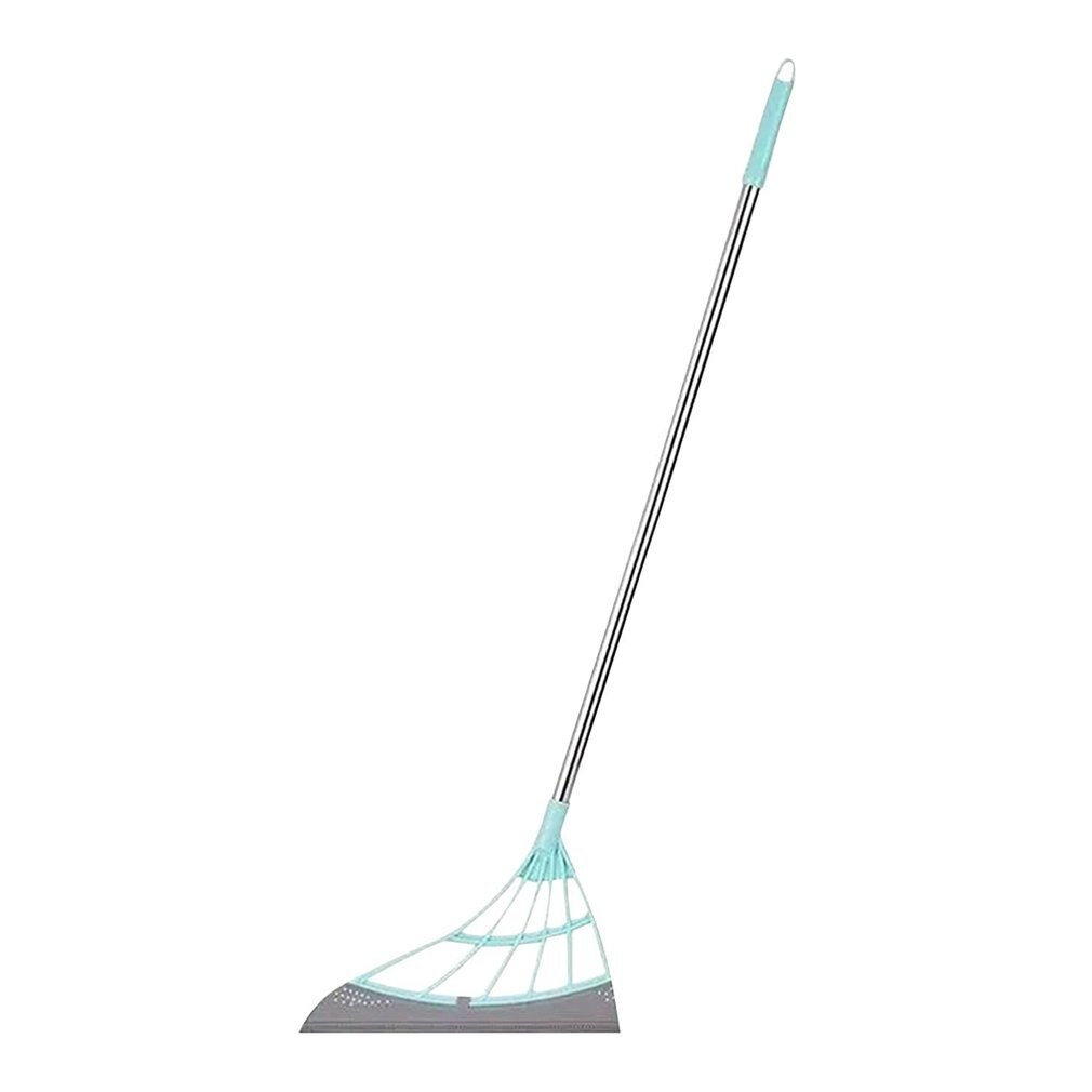 Foldable Magic Wiper Broom Mop Wiper Silicone Floor Clean Windows Pet Removal Brushes Non-stick Hair Sweeping Household Broom: Green no scalable
