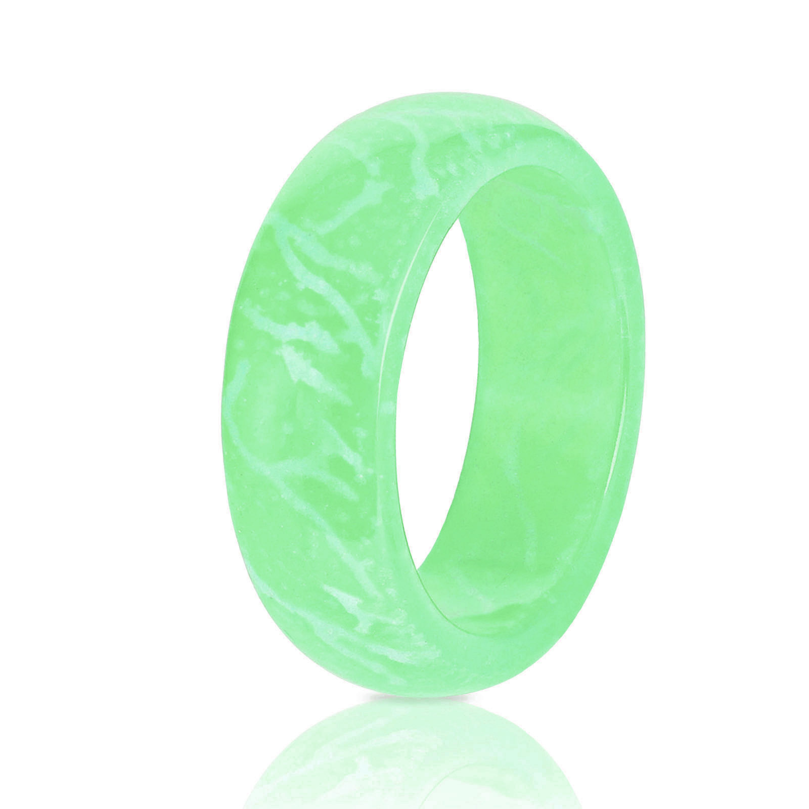 Bagues lumineuses pour fissures, anneau lumineux brillant dans la nuit, bijoux unisexe, décoration pour femmes et hommes: 6 / green