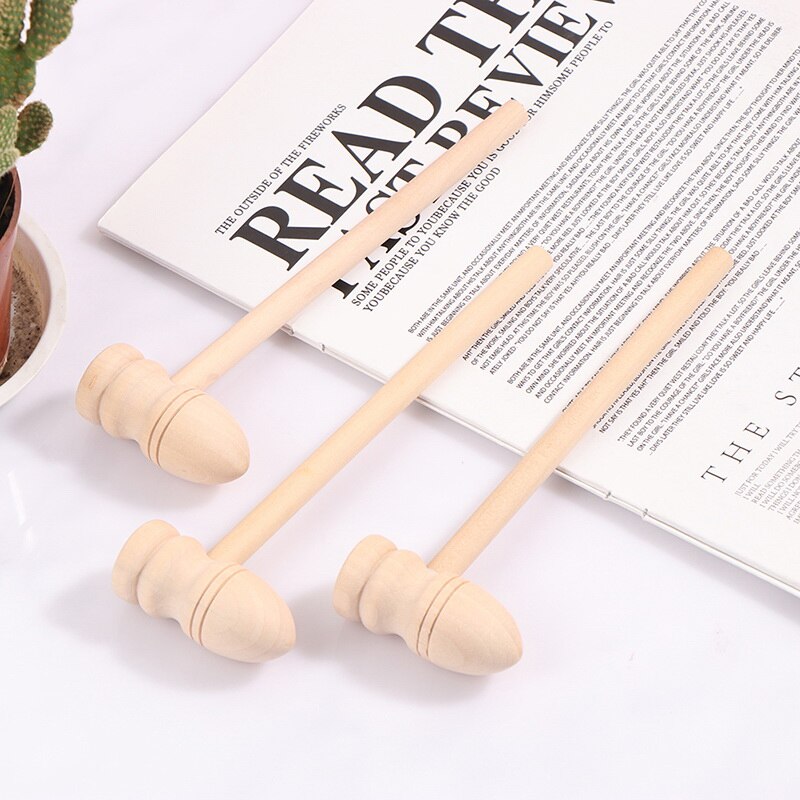 3Pcs Good Wooden Hammer Mallet Carving Tool Leather Craft Hammer Hand Tool