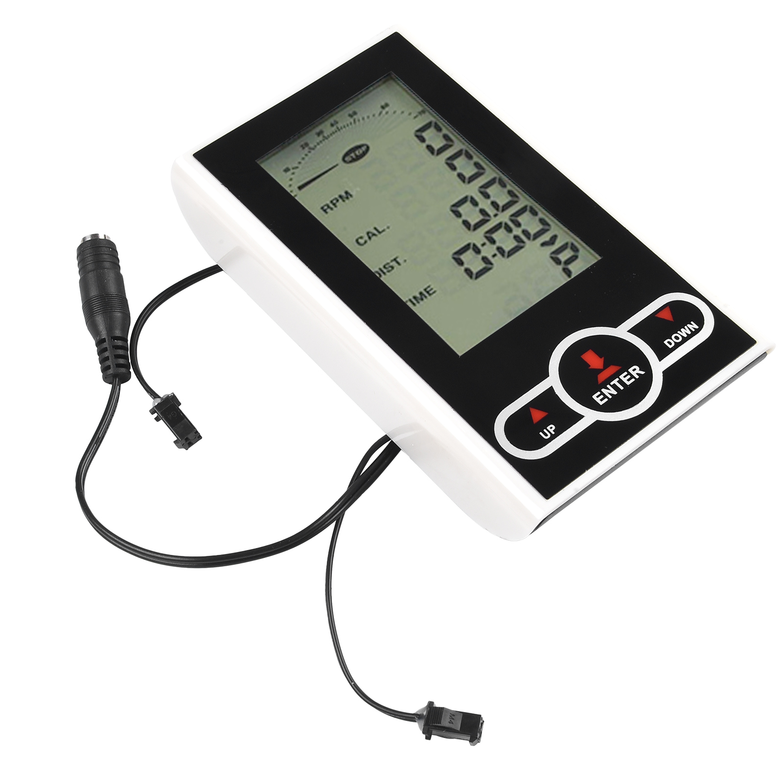 Kilometertal speedometer display motionscykel pulsmåler kilometertal pakkeindhold scan hastighed elliptisk træner