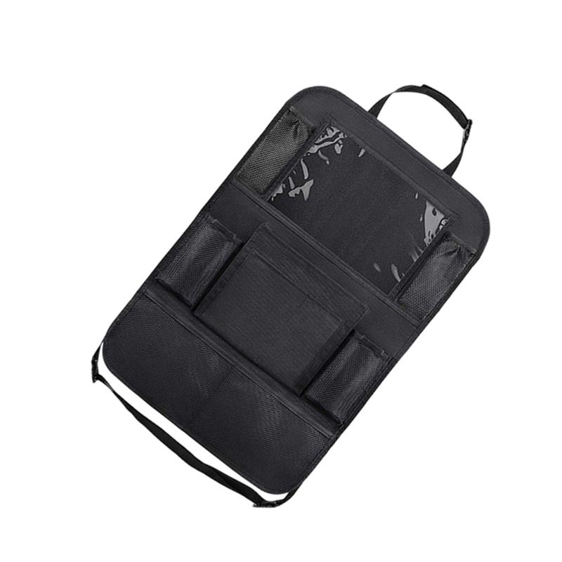 2 stk multifunktionel bilopbevaringspose bil bagsæde taske oxford klud arrangør bil bagsæde taske (sort)