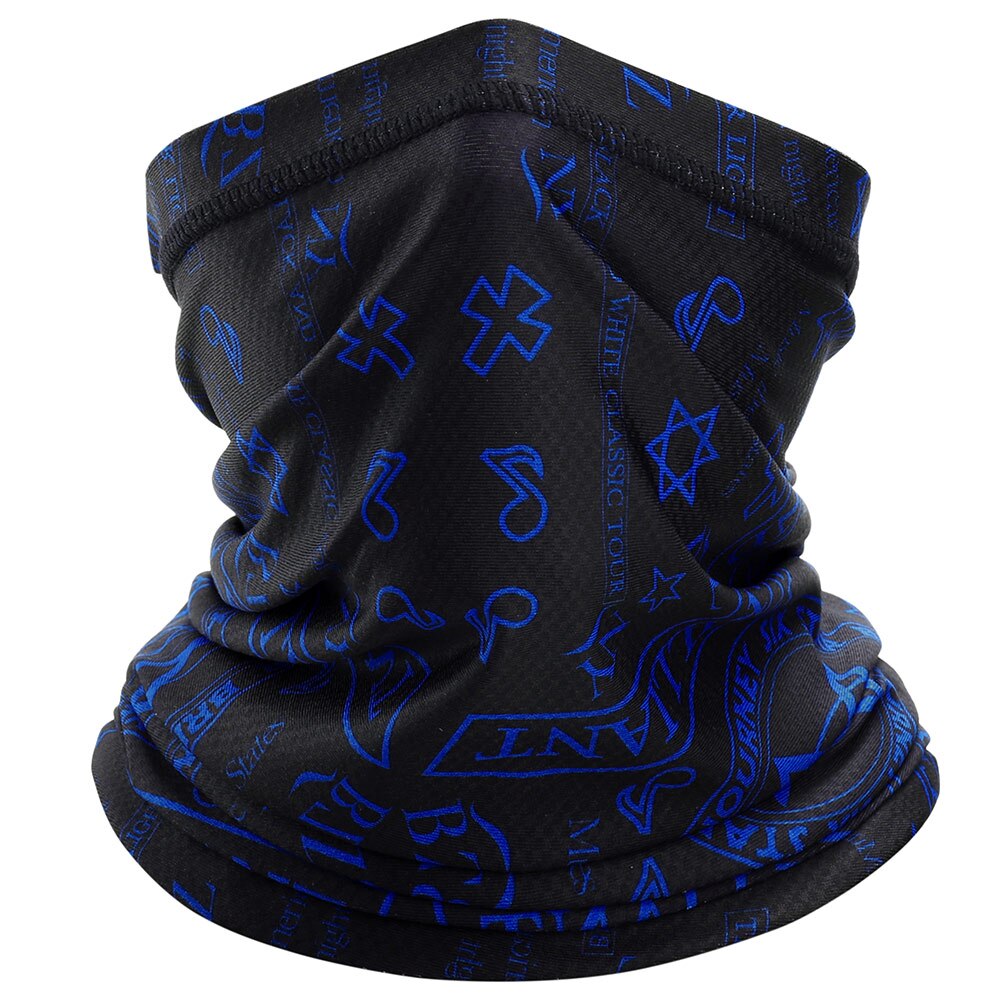 Pasamontañas de verano para motocicleta, máscara de cuello, polaina con patrón Digital, bufanda transpirable para Moto, Motocross, ciclismo, Bandana para hombre: 002