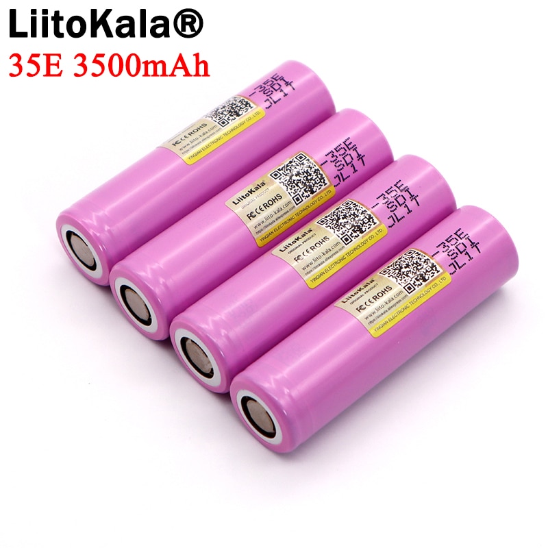 1-10 Pcs Liitokala 35E Originele Power 18650 Lithium Batterij 3500 Mah 3.7 V 25A High Power INR18650 Voor elektrische Gereedschappen