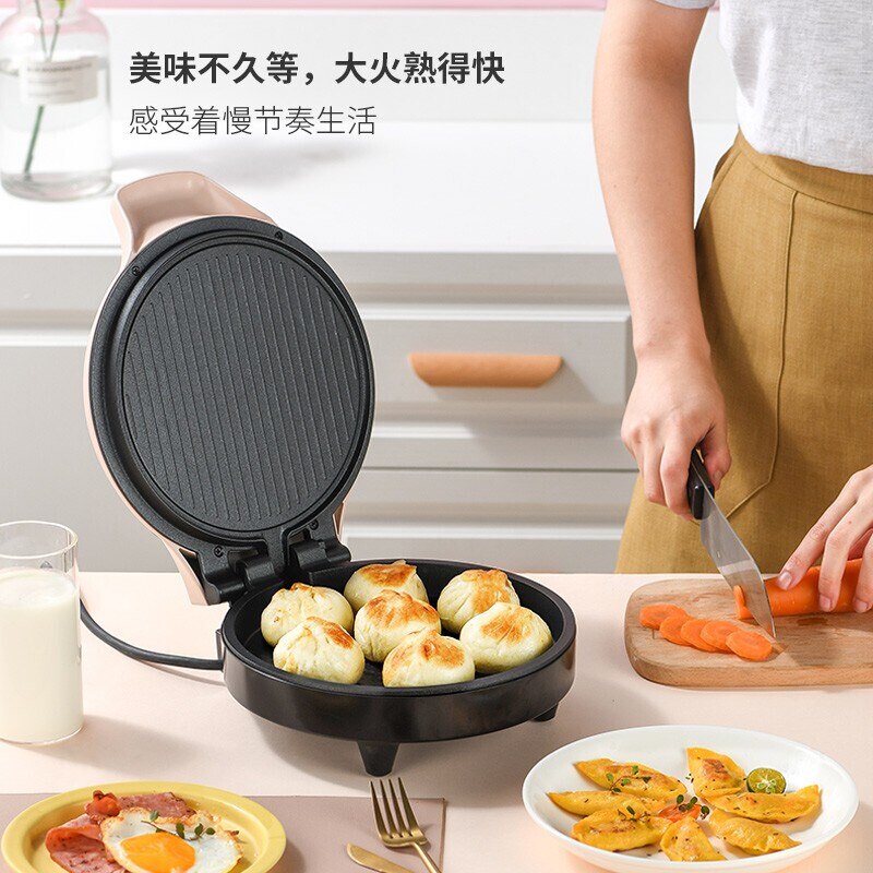 Electric Baking Pan Small Double-sided Heating Grilling Machine Deepen Baking Tray Multi-function Pancake Pan Breakfast Machine