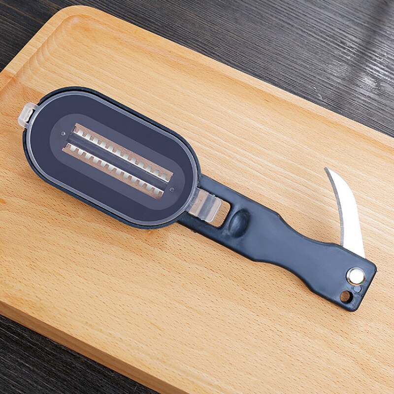 Multifunctional Fish Scale Planer Tool Fish Scaler Fishing Knife Fish Cleaning Tools Kitchen Cooking Accessorie