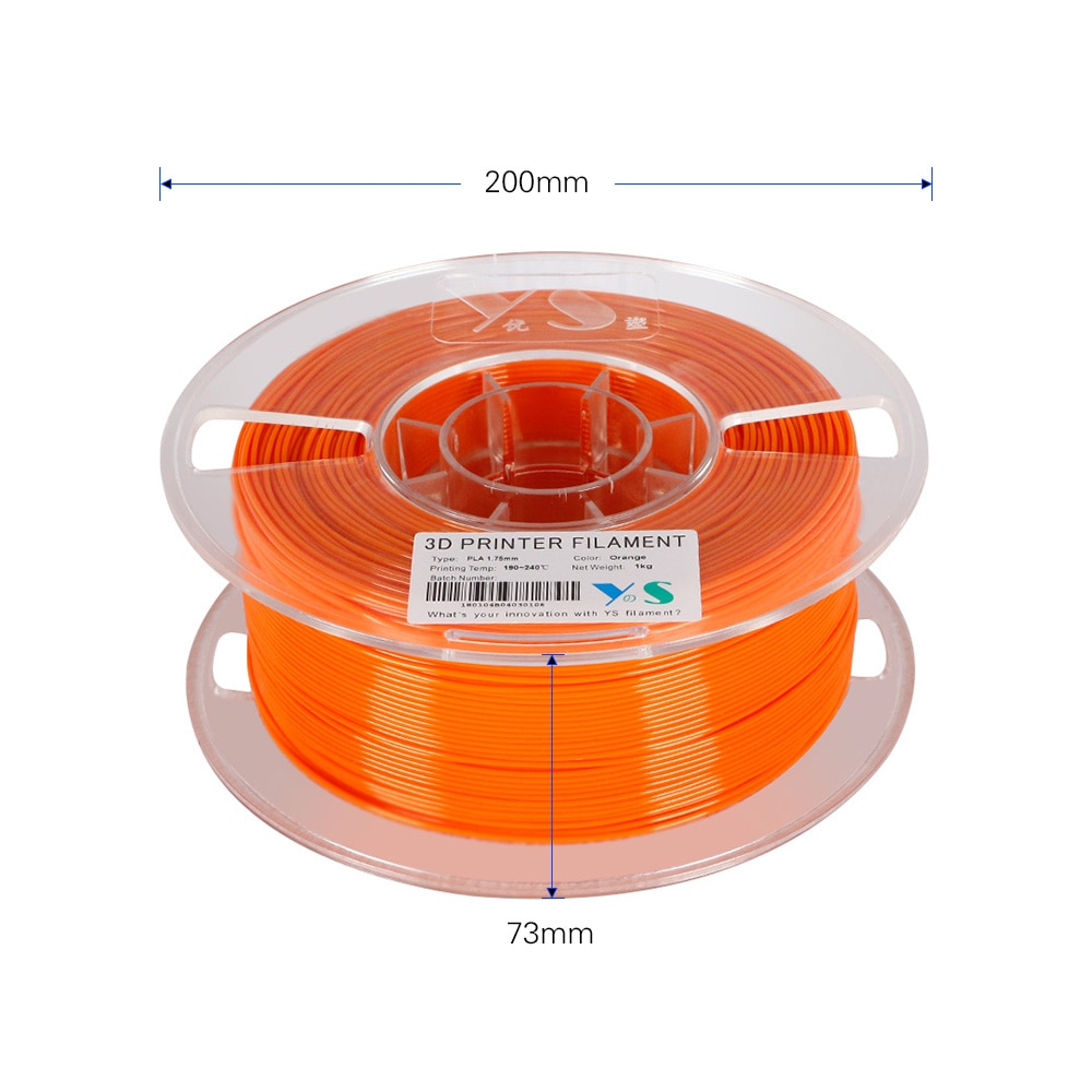 YouSu PLA/PETG Filament 1.75MM High Tenacity Dimensional Accuracy No Clogging Filaments Printing Consmables for 3D Printers