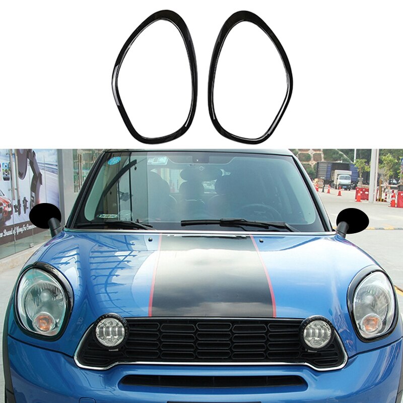 thumbnail image 2 of Gloss Black Headlight Trim Ring Bezel For Mini Cooper Countryman R60 (2011-2016) & Paceman (2013-2016) 2 of 6