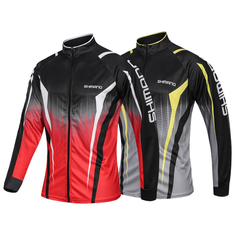 Shimano z długim rękawem stojak kołnierz kombinezon wędkarski anit-uv garnitur z długim rękawem t-shirt szybkoschnący lodowy jedwab oddychający