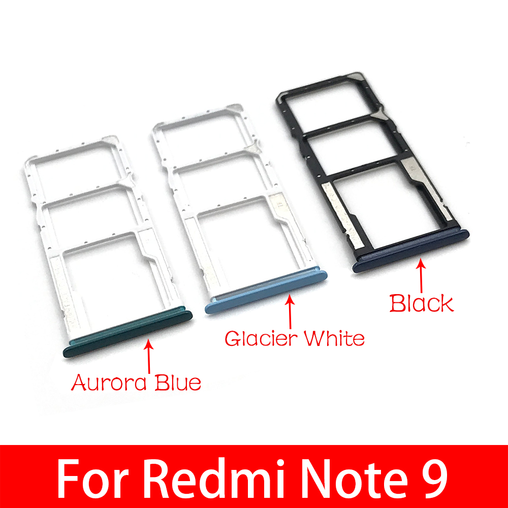 2 Stuks Sim Card Tray Slot Houder Adapter Accessoires Voor Xiaomi Redmi Note 9 Sim Lade Houder Voor Xiaomi Redmi note 9 Pro Note 10