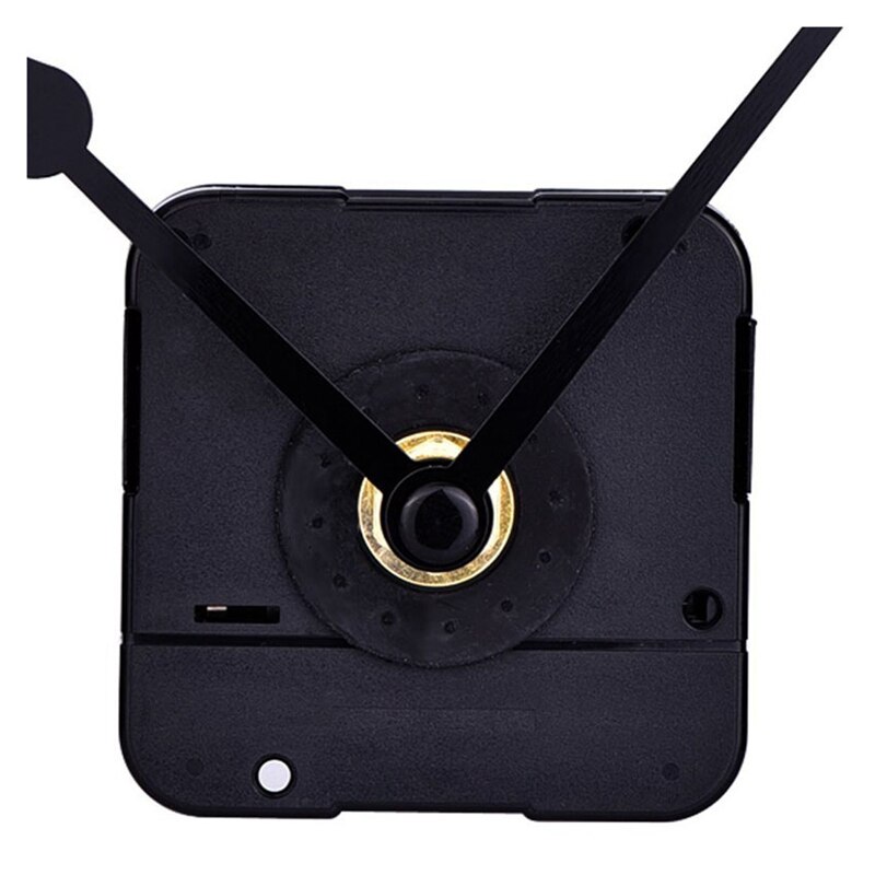 Movimiento de reloj de cuarzo negro de 2 manos DIY, grosor máximo del Dial de 6/ 25 pulgadas, longitud Total del eje de 17/ 25 pulgadas (negro)