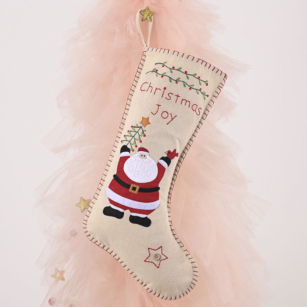 Kerst Kerstman Snowman Sok Kous Sack Xmas Candy Bag Kerst Decoraties Voor Thuis Sok Xmas Tree Decor