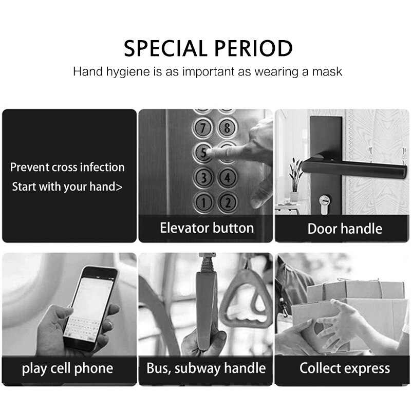 100Pcs Black Disposable Nitrile Latex Gloves Work/Food/Kitchen//Garden Gloves Household Cleaning For For Left and Right Hand