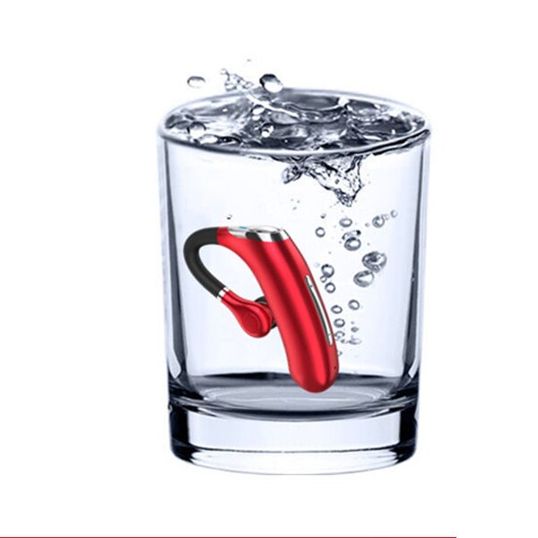 Draadloze oordopjes  m50 slimme bluetooth oordopjes oorhaak lange standby sport oordopjes handsfree volumeregeling: Rood geavanceerd