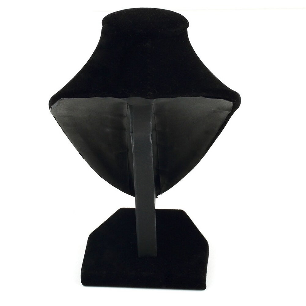 Black Mannequin Necklace Jewelry Pendant Display Stand Holder Show Decorate Velvet Jewelry Storage Organizer Show Rack