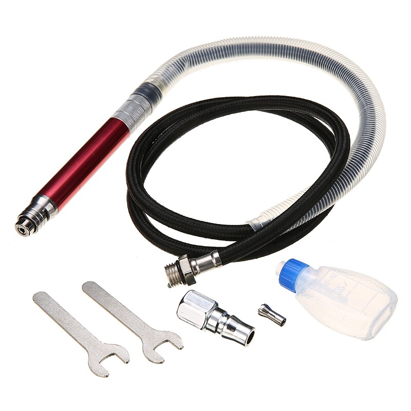 1set Pneumatic Tool Air Micro Grinder Pencil Type Grinder Kit 1/8" Die Grinder Polishing Machine Carving Engraving Tool