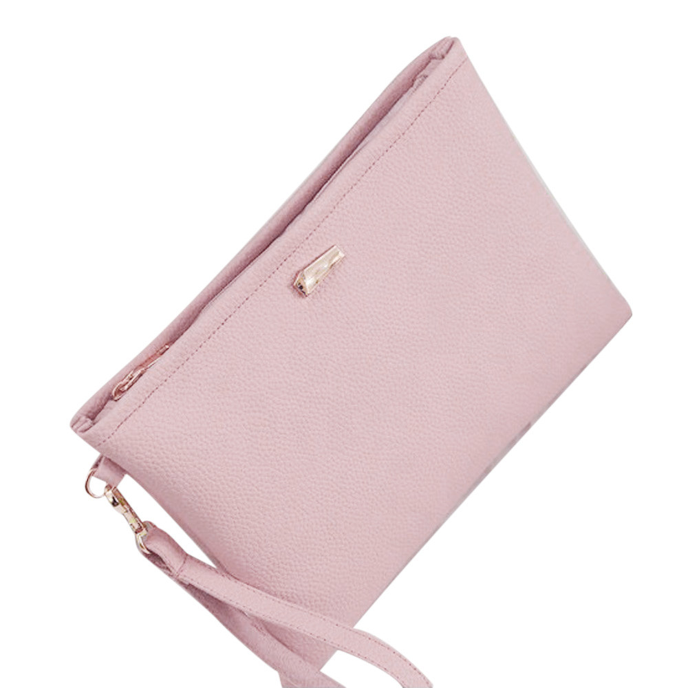 Vrouwen Handtassen Vrouwen Tassen Clutch Bag Lederen Tas Clutch Bag Vrouwelijke Koppelingen Handtas Dames Telefoon Purse # T1P: Pink 
