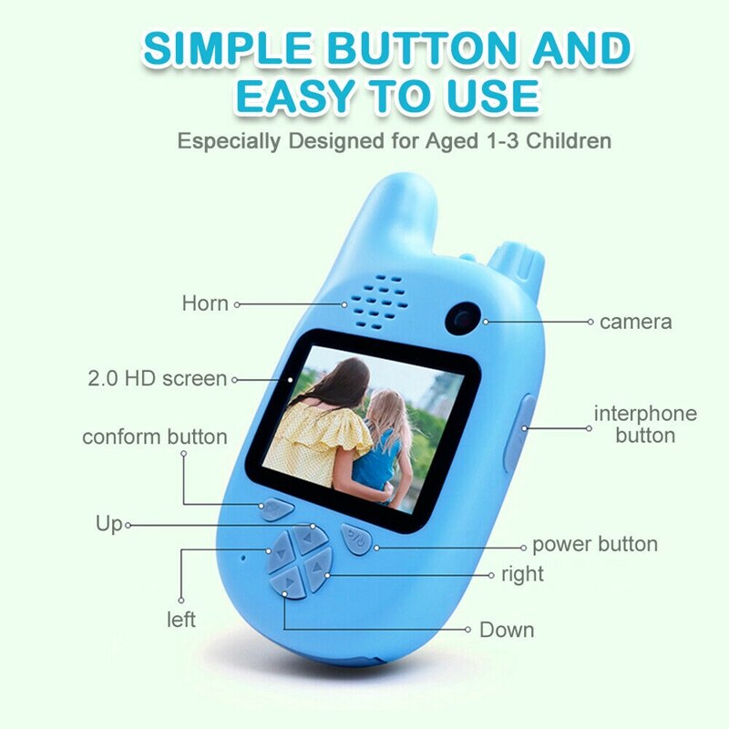 Children's Fun Camera Cute Mini SLR Multi-Language HD Children's Camera Birthday