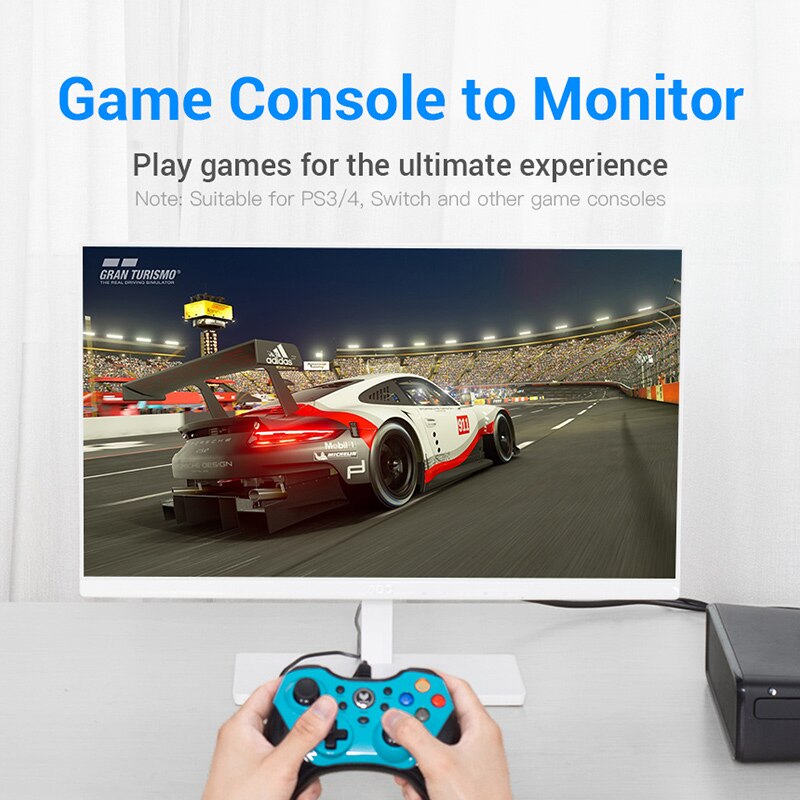 Vention-adaptador HDMI a DVI, convertidor bidireccional DVI-D 24 + 1 macho a hembra, Conector de Cable para PC, PS4, TV Project