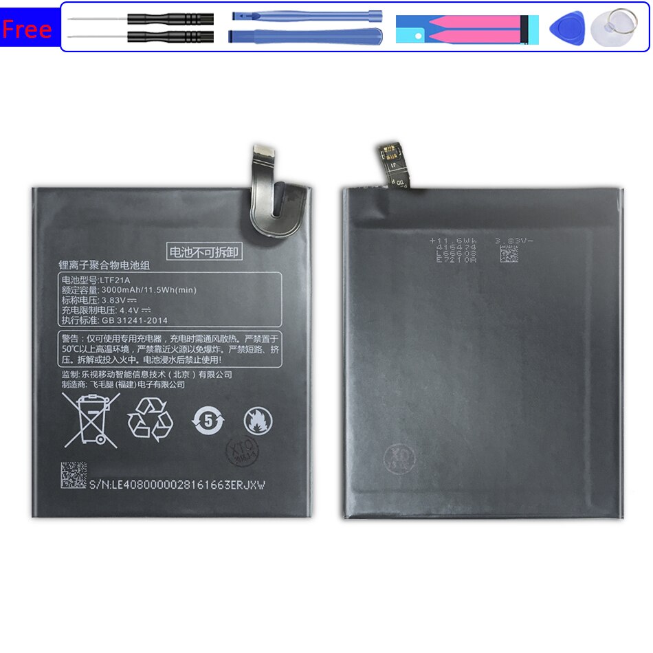Batería LTF21A para LeEco Letv Le Phone Le 2, X620, LeX620 / Le2 Pro, X520, X527, LeX520, LeX527, 3000mAh