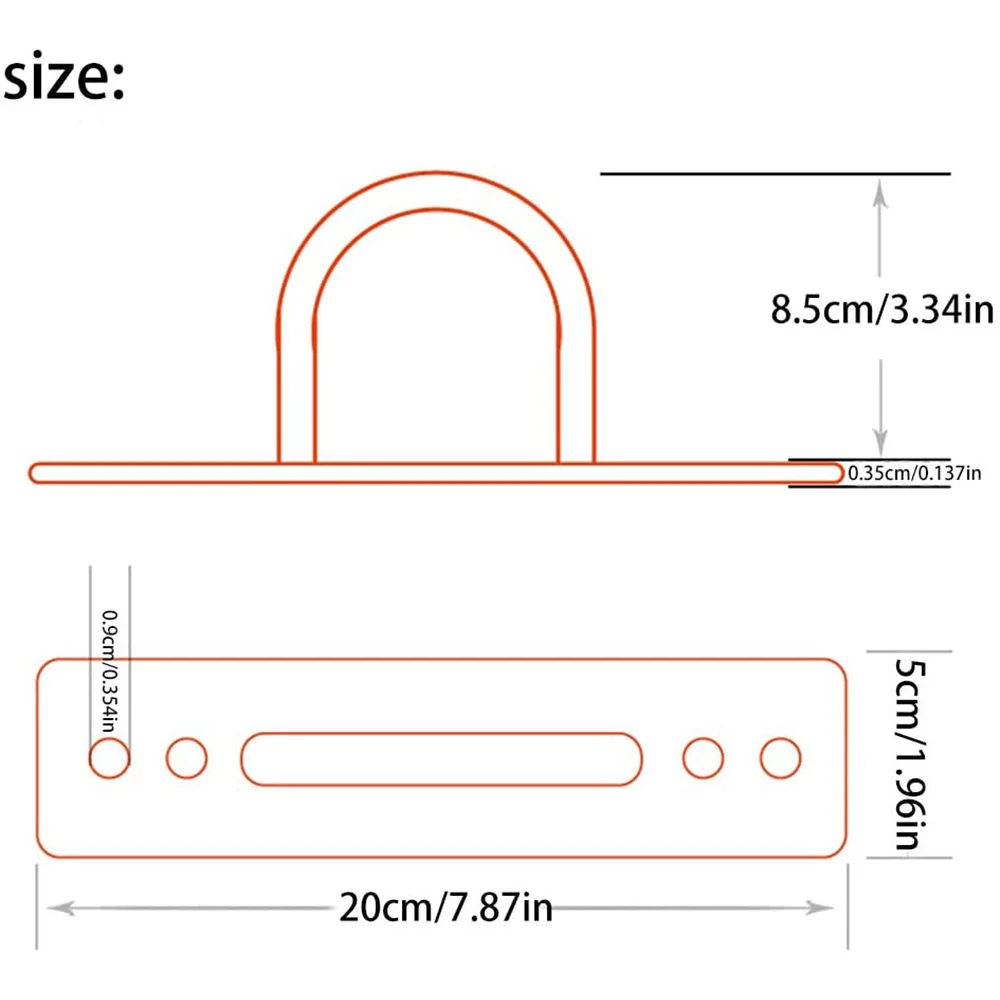Battle Rope Anker Stake Kit Wandmontagebeugel Roestvrij staal voor krachttraining Gym Hangmat Ophangriemen Yoga Schommels