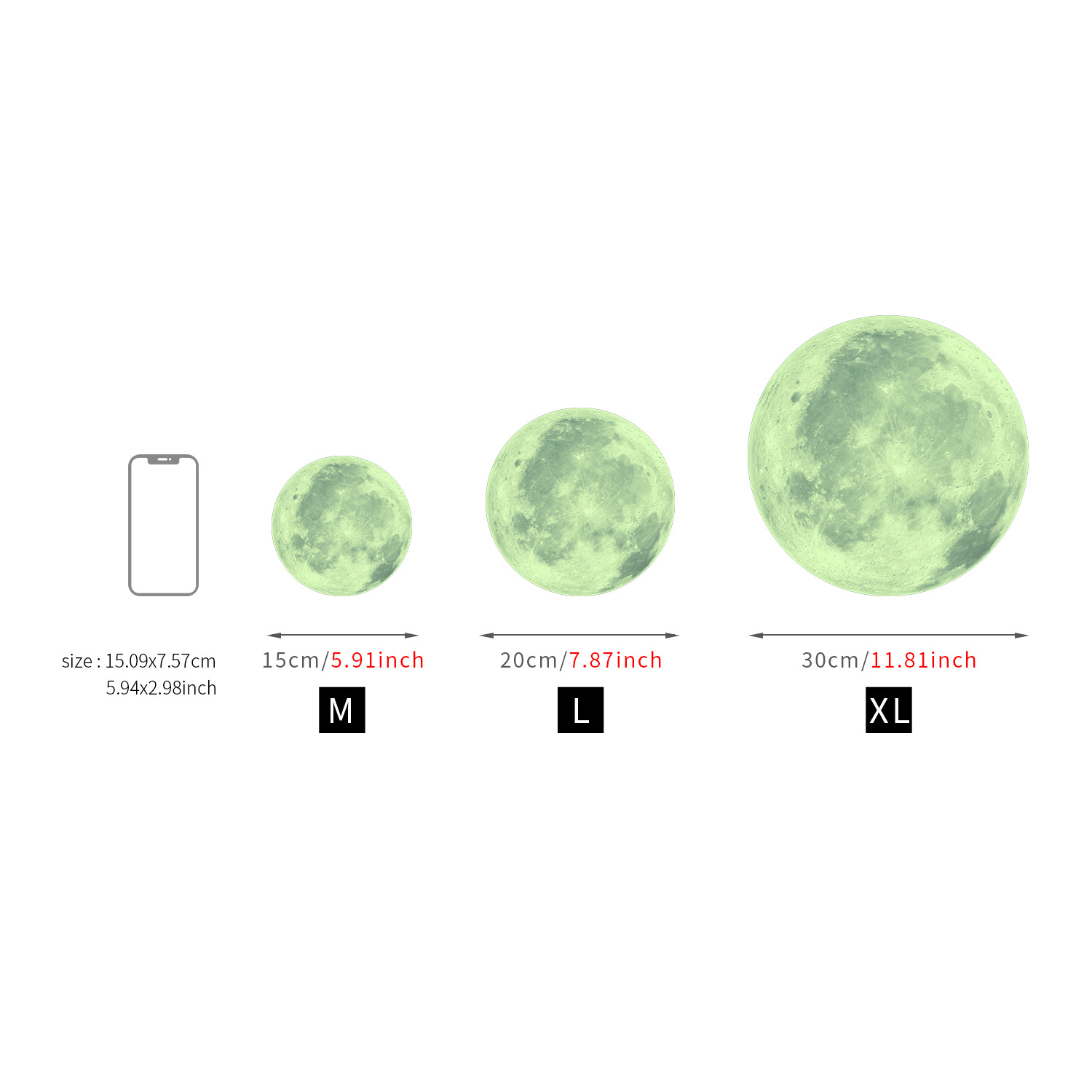 Cartoon Luminous Wall Stickers Home Decor Kawaii Moon Star Animal Wallpaper Kids Room Mural Nursery Poster Bedroom Decoration: GS-01 set