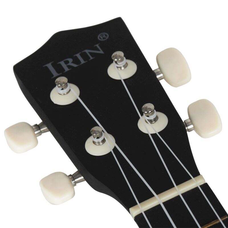 Irin 21 inch 15 frets sopraan ukelele uke 4 nylon snaren lindehout gitaar dolfijnpatroon universeel akoestisch instrument zwart + re