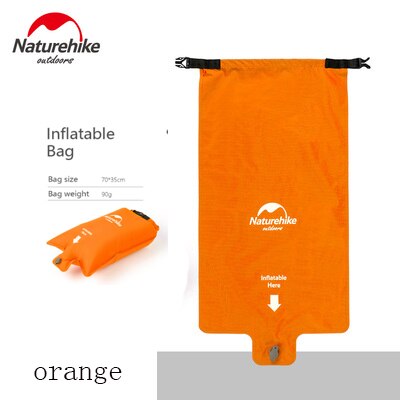 Matelas gonflables d'air de coussin de couchage de Camping de naturetrekking avec le coussin de couchage extérieur ultra-léger d'oreiller pour la randonnée Trekking: Orange air bag