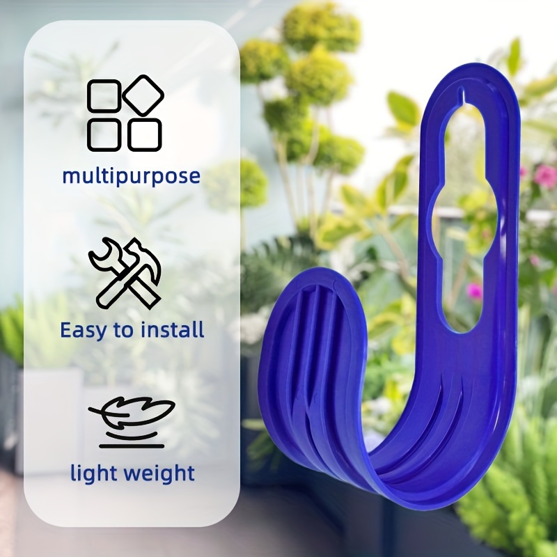 Mounted Garden Hose Hangers, Durable Plastic Water Hose Holders, Space-Saving Hose Bracket Organizer, For Garden Outdoor Use