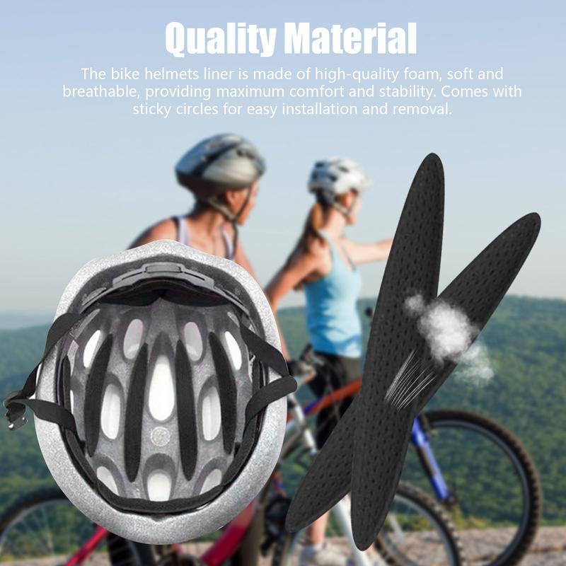 Ciclismo Capacete Inner Pads Kit, Esponja de forro selada para bicicleta, Motocicleta, Capacetes de bicicleta macia, Capacetes