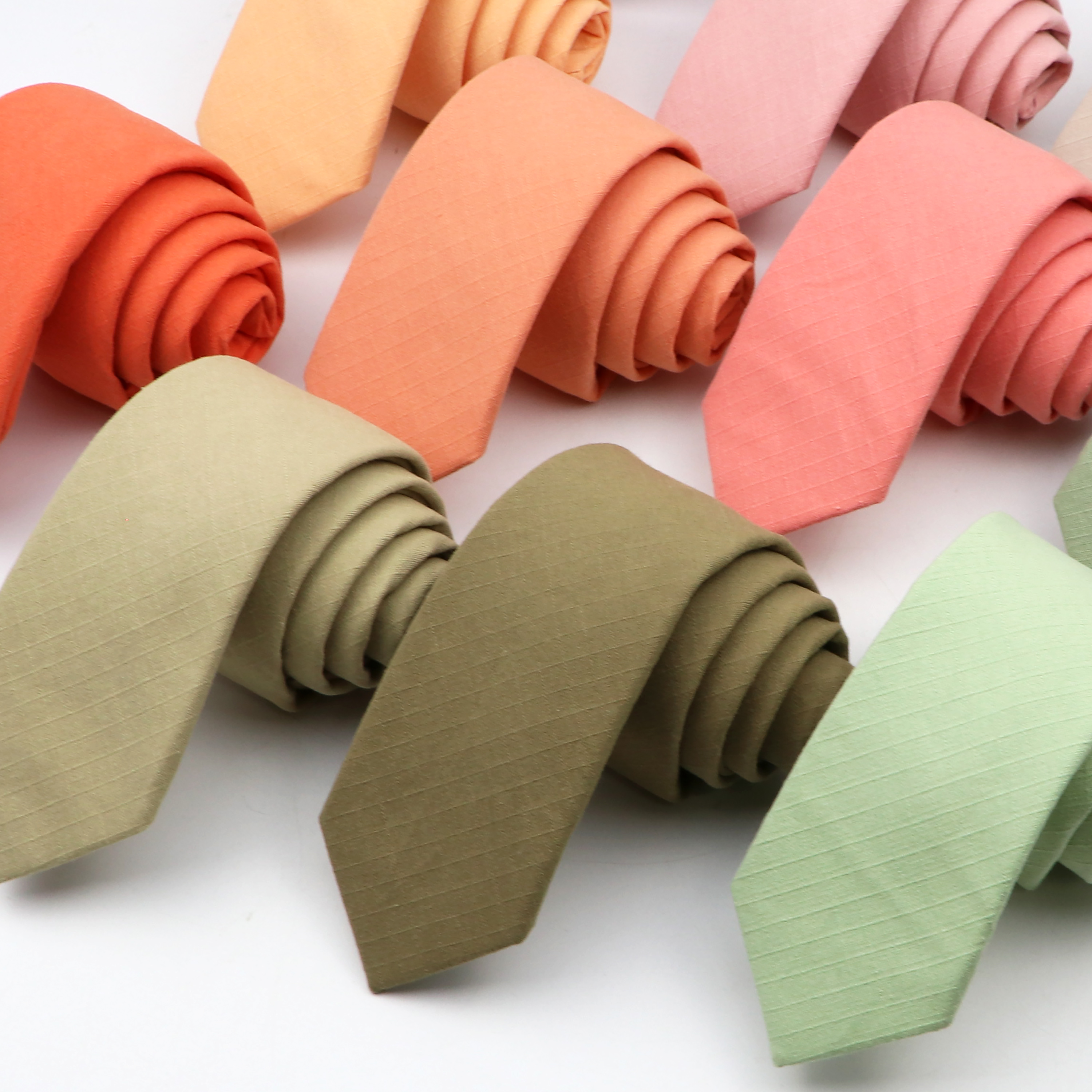 Ties for Men Cotton Linen Narrow Tie Skinny Cravat Neckties Men Party Skinny Tie Casual Neck Ties Neckwear Accessoried